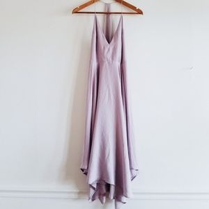 Kimchi Blue satin handkerchief dress